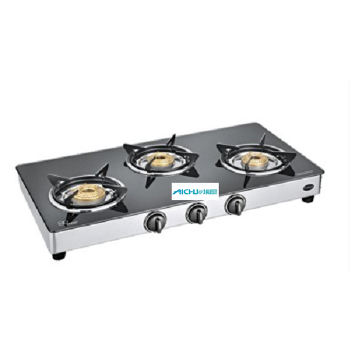 Cooktop de vidro temperado com 3 queimadores Classic