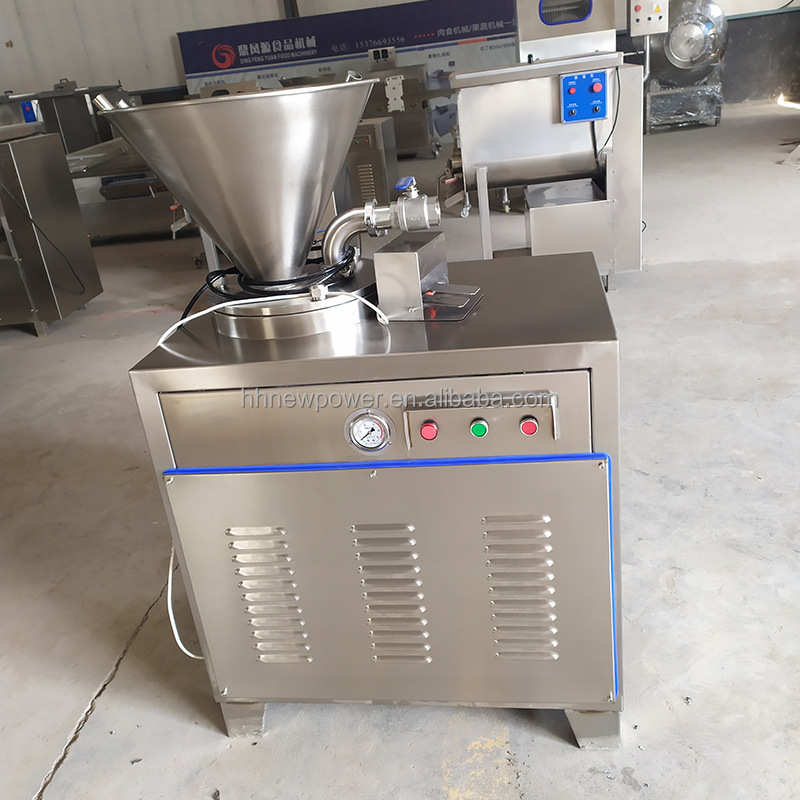 high quality Meat Filling Stuffer Twisting Automatic Pneumatic Quantitative Sausage Stuffer Sausage Stuffing Machine