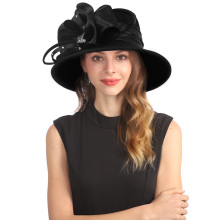 Vintage 1950s Women's Wool Cloche Hat - Elegant Church Dress Winter Hat