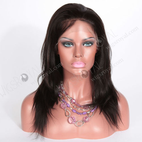 Indian remy hair yaki straight african wigs with baby hair