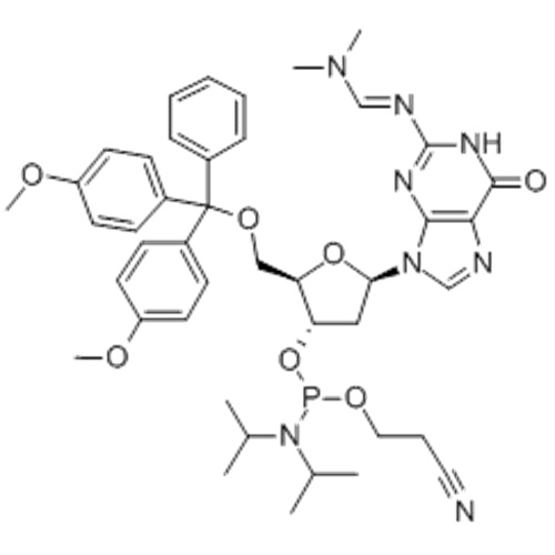 N4- (DIMETHYLAMINO) METHYLEN) -5&#39;-O- (DIMETHOXYTRITYL) -2&#39;-DEOXYGUANOSIN-3&#39;-N, N-DIISOPROPYL (CYANOETHYL) PHOSPHORAMIDIT CAS 330628-04-1