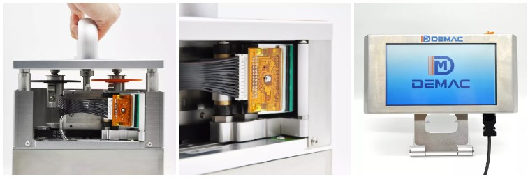 Intermittent continuous 32mm tto coder thermal transfer overprinter paper bag film package date batch qr bar logo coding machine