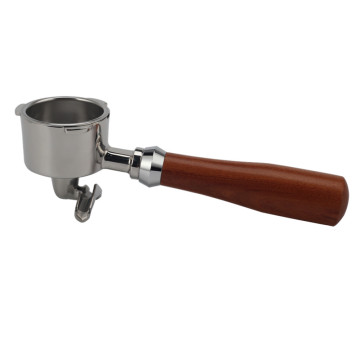 58mm Three-ear Stainless Steel Portafilter with Wood Handle