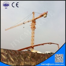 CE&ISO QTZ125(PT6016A) Rail Travelling Flat top Tower Crane