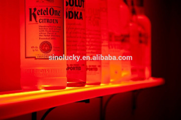 LED Bar Display - LED Illuminated Shelf, Remote Controlled Wine Display Shelf