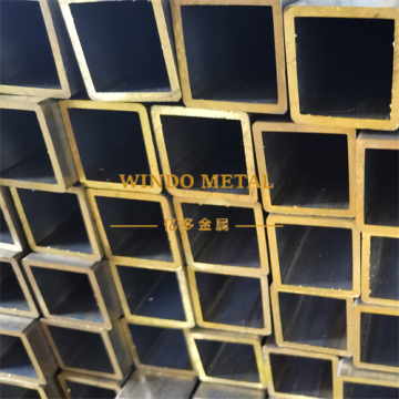 Archructural brass square tube for glass balustrade systems