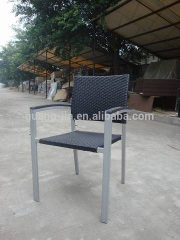 aluminum outdoor rattan chair/cafe rattan chair