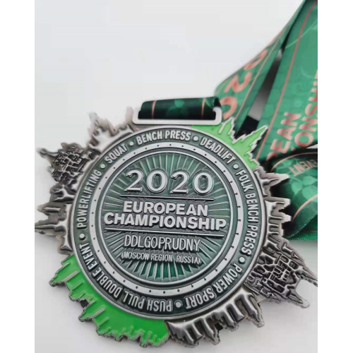 Medallones deportivos personalizados con laca de tinción metálica 2020