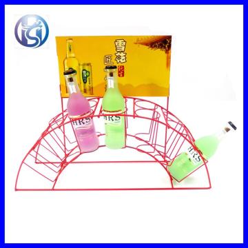 Exquisite Iron Wire Modern Table Top Display Rack for Bottle HS-X8