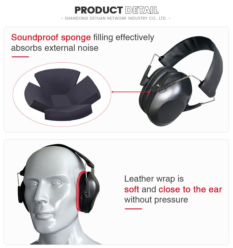 Multiple colors Foldable Soundproof Earmuffs Sleep Study 26dB Protective Kids Earmuffs