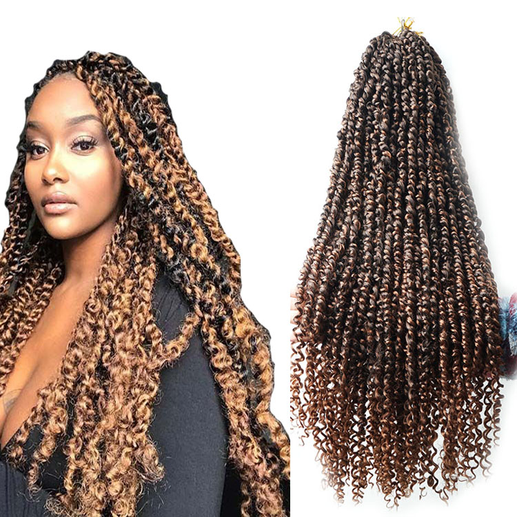 beauty supplies new Long Pre Twisted Passion Twist hair Synthetic spring Twists Crochet Hair extension Crotchet Braid Fluffy