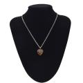 Natural Heart Tiger eye women Necklace