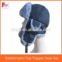Hotsale Rabbit Fur Trapper Hat Fur Earflap hat