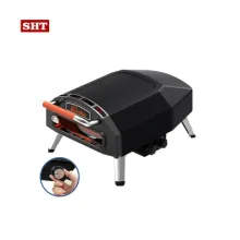 Gas Burner 16 Inch Rotating Stone Pizza Ovens for Home