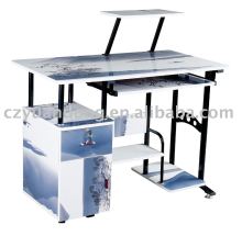 wooden home computer desk