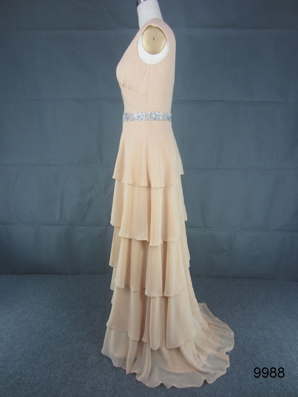 dress champagne side