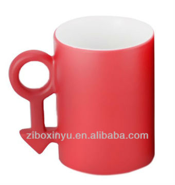 11oz Red color Couple magic cups FOR ZIBO XINYU