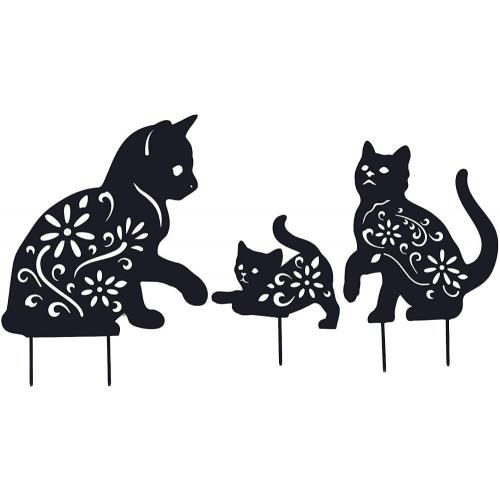 Metal Cat Decorative Garden Stakes