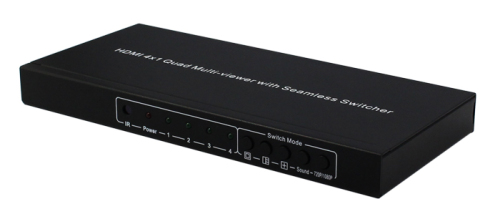 HDMI 4x1 Quad Multi-viewer en schakelaar