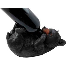 Handmade Black Resin Animal Wine Bottle Stand