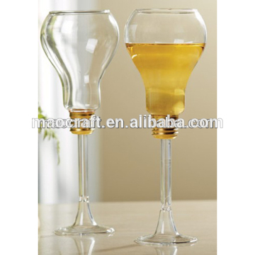 light bulb wine glasses