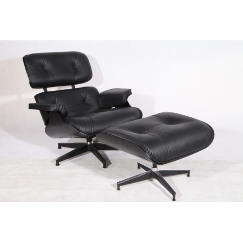 I-Black plywood i-Eames Lounge Chair ne-Ottoman