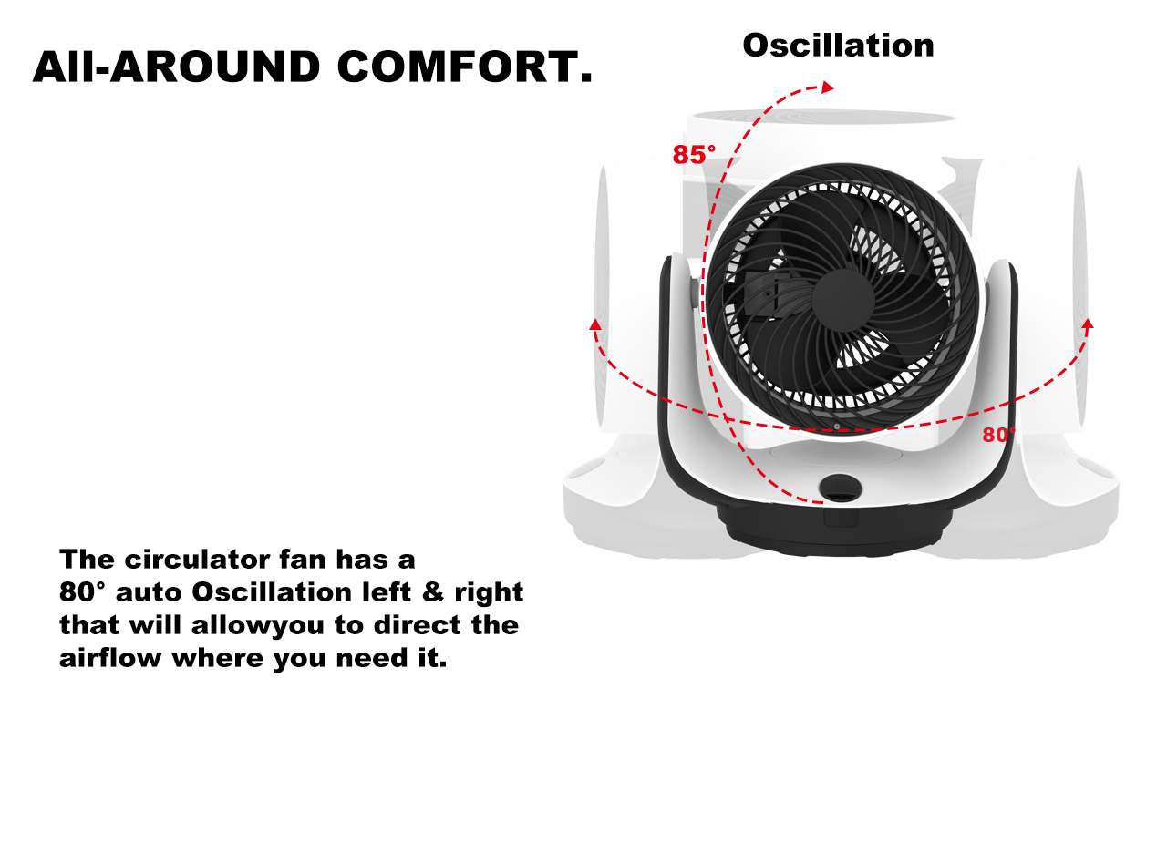 F116D circulator table fan swing F116D circulator table fan swing
