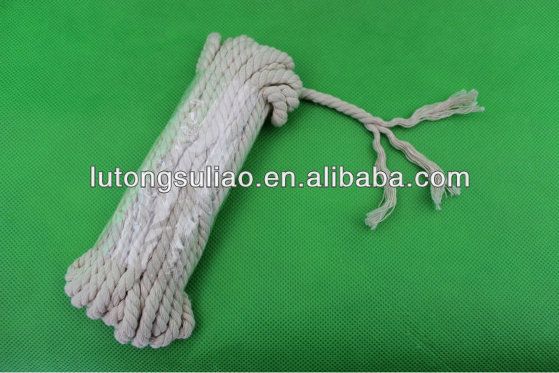 10mm 3strands 100% natural cotton rope