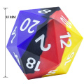 55mm Silicone 20 Sided Dice, Bouncing Giant D20 Soft and Rich in Color, Large Bouncer D20 for DND RPG Bar Pub Club Party Games
