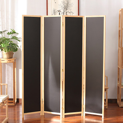 Cheap solid wooden room divider with blackboard panels