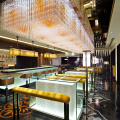 Lustre rectangulaire en cristal Bar Hotel