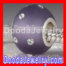 Dooda Jewelry European Style Kera Glass Beads With Swarovski Crystal Accent With Sterling Silver Core?