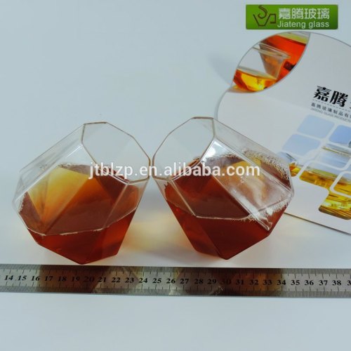 SGS china handmade glass diamond cup