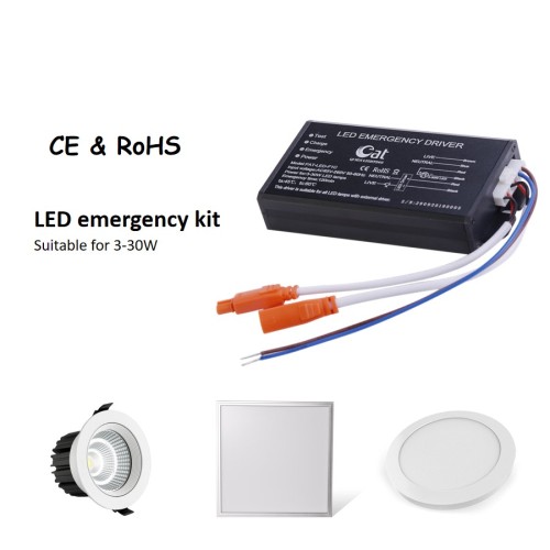 Excellente batterie de secours LED d'urgence 3-30W