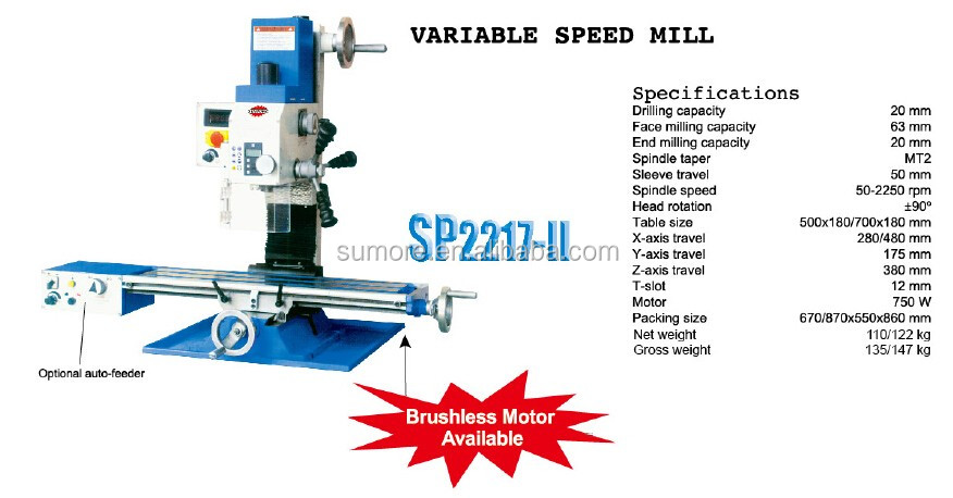 mini manual mills for sale SP2217-II