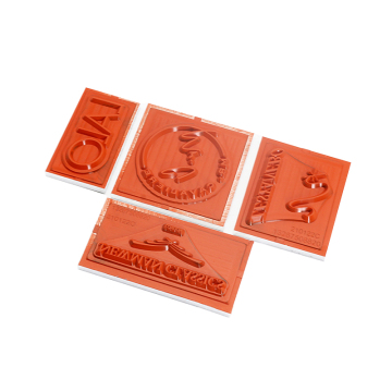 Custom Logo Hot Foil Stamping Silicone Stamp Die Mould
