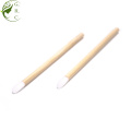 Bamboo Handle Lip Wands Brush Lipstick Applicator Brushes