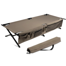 Wholesale Lightweight Foldable Aluminum Steel Frame Camping Cot