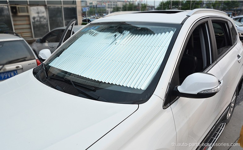 Visors กระจกหน้ารถป้องกันด้านหลังแบบสากลด้านหน้า