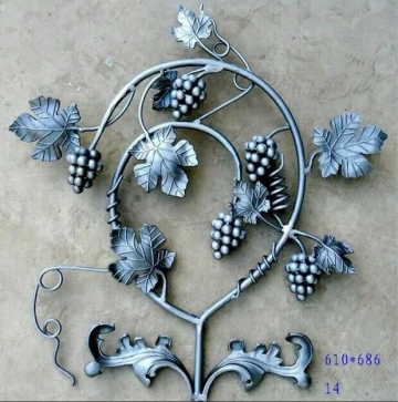 wrought Iron Panels With Grape