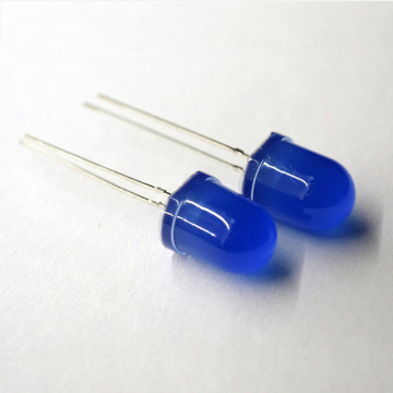 Super Bright 10mm Blue LED Diffused 465nm Blue