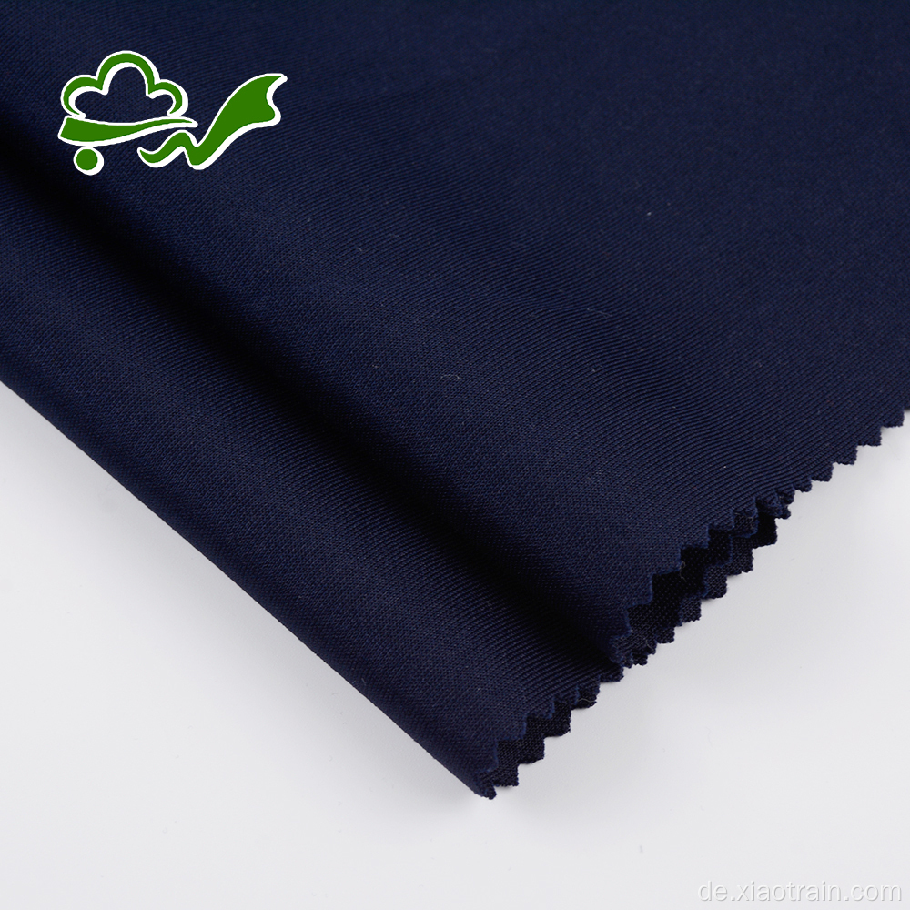 75D einfarbig gefärbtes Marine-Elasthan-Polyester-Gewebe für Damentücher