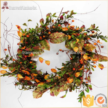 20''Decorative artificial flower wreath, wreath hanger, foam wreath, fall wreath, door wreaths, wholesale wreath