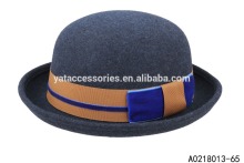 women 100% wool felt fashion bowler hats, hats for chirstmas holiday