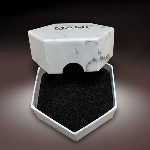 Хексагон на заказ логотип Мраморные украшения подарочная коробка