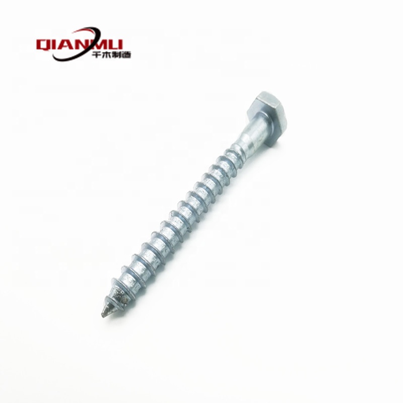 Electro Galvanized Wood Screw DIN571 good quality and best price  handan factory