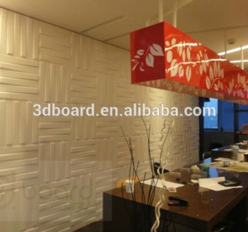 Plant fiber paintable decorative 3d wall panels wall protection carved panels
