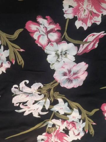 100% Rayon Crepe Printed Fabric