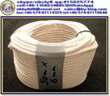 12-18 strand solid braided cotton rope , braided cotton cord , high quality cotton rope