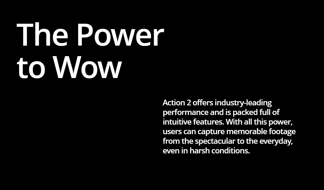 DJI New Action Camera DJI Action 2 Power Combo